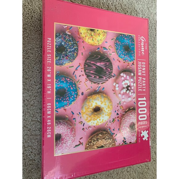 The Game Collective Donut Party Jigsaw‎ Puzzle 1000 Pieces 26" X 19" - Picture 5 of 6